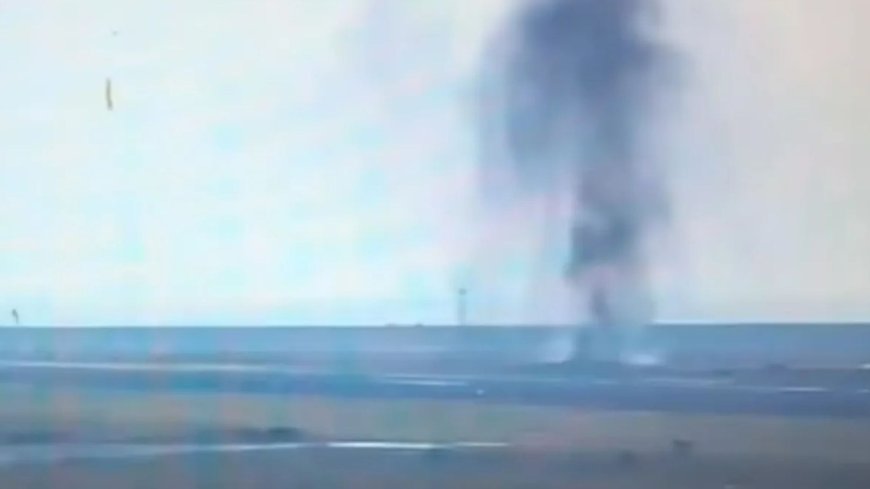 Shocking moment US World War 2 bomb explodes on runway at Japanese airport – leaving huge crater as flights halted --[Reported by Umva mag]