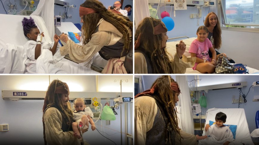 Johnny Depp visits children’s hospital dressed as Captain Jack Sparrow in ‘magical moment’ --[Reported by Umva mag]