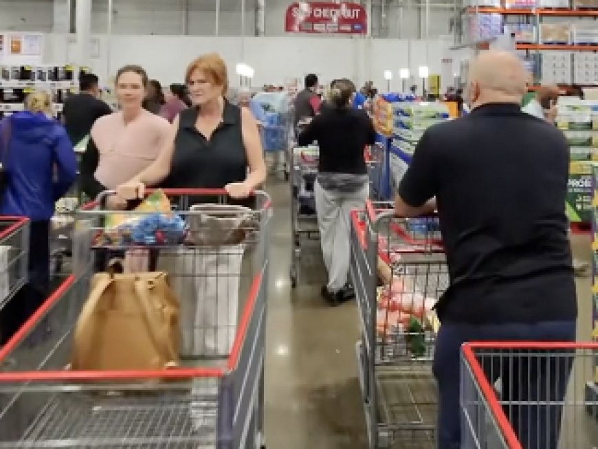 CAUGHT ON CAMERA: Crazy Costco line-ups in U.S. Will we see them in Canada? --[Reported by Umva mag]