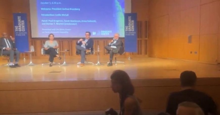 WATCH: Activist Obliterates “No-Ball” Quack ‘Economist’ Paul Krugman in Explosive Speech on the Economy and Hurricane Helene During Event at a Local College in New York City --[Reported by Umva mag]