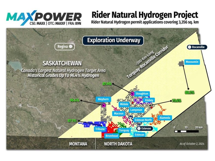 RETRANSMISSION: MAX Power Commences Natural Hydrogen Exploration at Rider Project in Saskatchewan, Expands into Ontario-Quebec --[Reported by Umva mag]