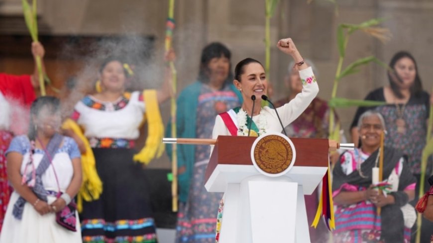 Mexico's first female president takes oath of office, promises to help poor --[Reported by Umva mag]