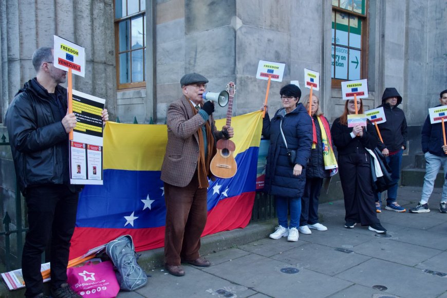 Venezuelans in Edinburgh participate in María Corina Machado’s “Great Global Protest” --[Reported by Umva mag]