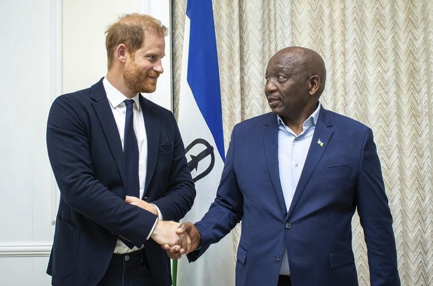 Prince Harry visits the small mountain kingdom of Lesotho, where he’s called ‘the warrior’ --[Reported by Umva mag]