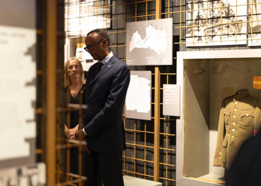 PHOTOS: Kagame tours Museum of the Occupation of Latvia --[Reported by Umva mag]