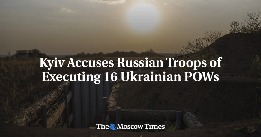 Kyiv Accuses Russian Troops of Executing 16 Ukrainian POWs --[Reported by Umva mag]