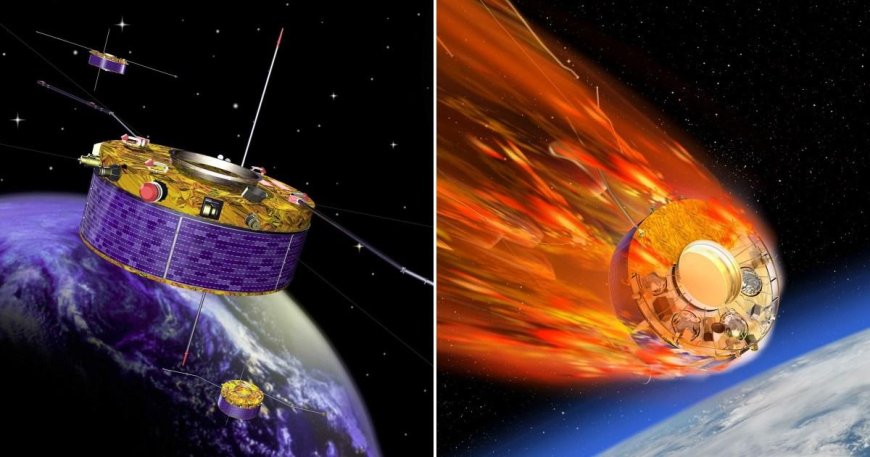 A fiery satellite will plummet back to Earth this evening --[Reported by Umva mag]