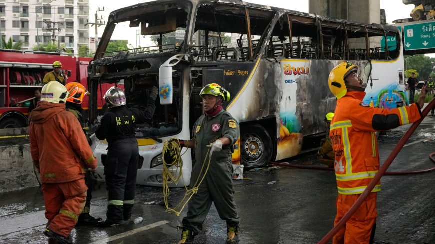 At least 23 killed after school bus carrying children and their teachers bursts into flames in Thailand --[Reported by Umva mag]