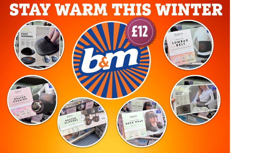 B&M shoppers rush to buy cheap gadgets to avoid putting heating on including heated slippers – prices start from £12 --[Reported by Umva mag]