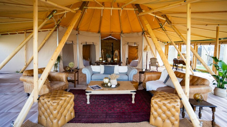 Britain’s ‘poshest’ festival tent comes with HELICOPTER, spa & swimming pool – & will set campers back £28k a night --[Reported by Umva mag]