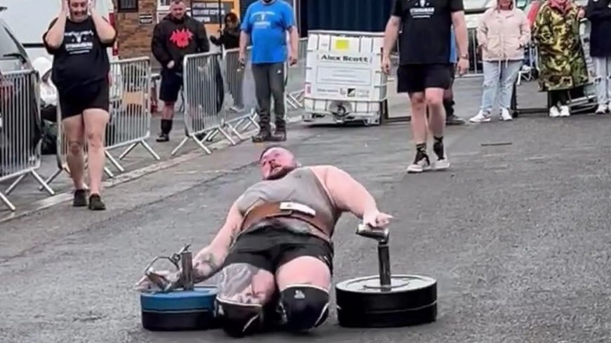 Horrifying moment dad’s kneecaps ‘shoot up into his THIGHS’ after snapping two tendons during Strongman final --[Reported by Umva mag]