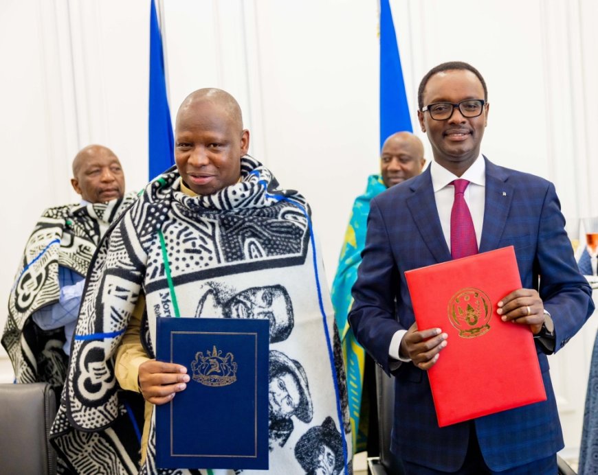 PHOTOS: Rwanda, Lesotho sign general cooperation agreement --[Reported by Umva mag]