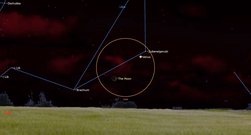 See Venus rendezvous with the crescent moon in the night sky tonight (Oct. 5) --[Reported by Umva mag]