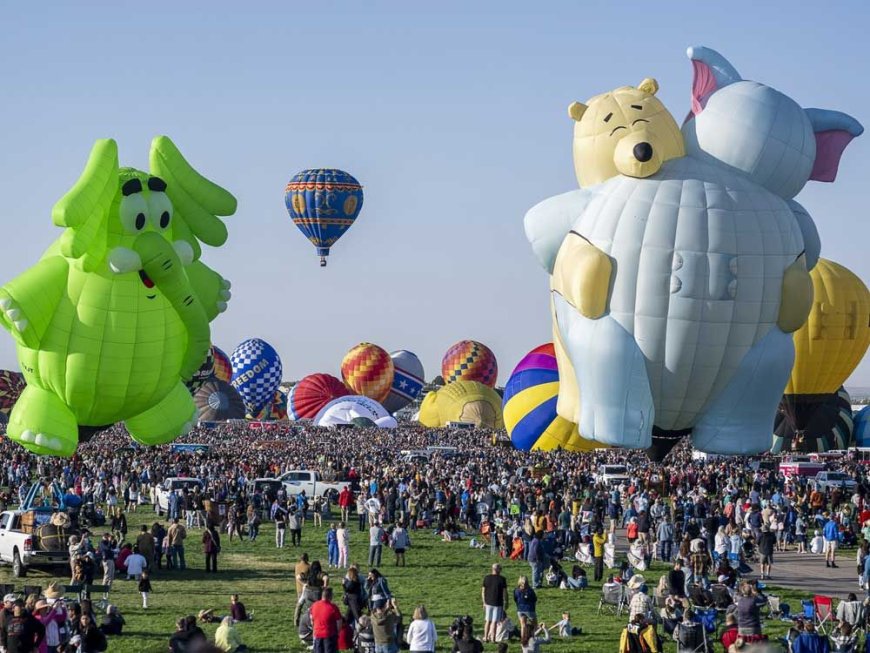 ’Magical’ flotilla of hot air balloons take flight at international fiesta amid warm temperatures --[Reported by Umva mag]