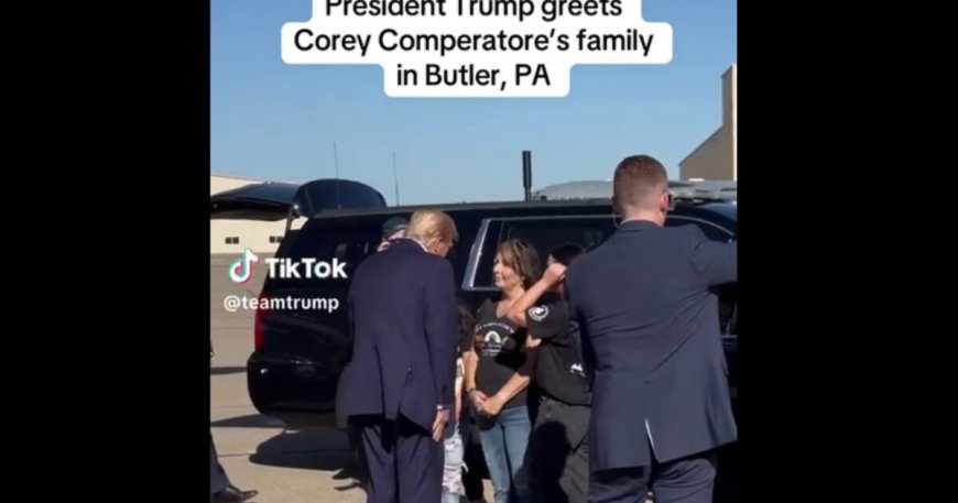 VIDEO: President Trump Greets Shooting Victim Corey Comperatore’s Family at Butler, PA Rally --[Reported by Umva mag]