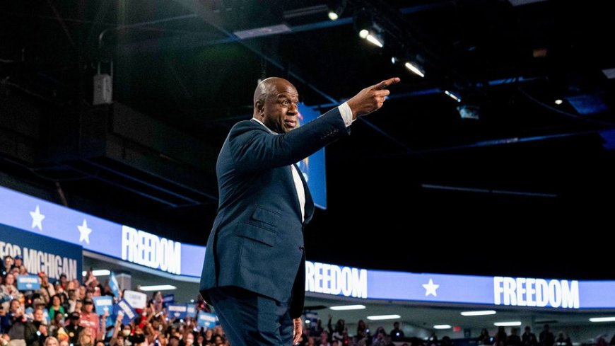 Magic Johnson: Black men should vote for Harris because Trump 'did not deliver on' promises to Black community --[Reported by Umva mag]