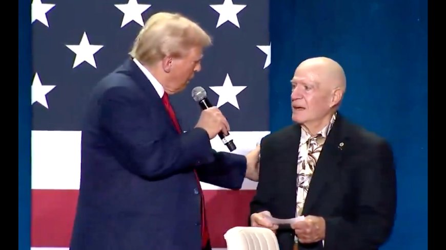 President Trump Shares Special Moment with Veteran Who Gave Him the Purple Heart He Received From Service in Vietnam --[Reported by Umva mag]