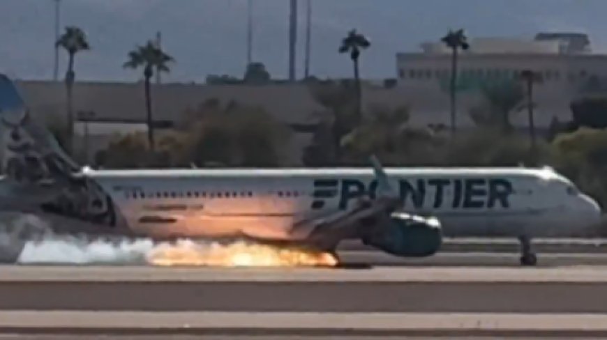 Passenger plane catches fire while landing (VIDEO) --[Reported by Umva mag]