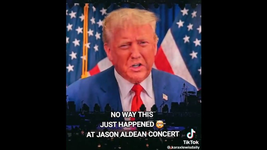 President Trump Records Message that Plays at Jason Aldean Concert in Georgia on Saturday Night – Crowd Goes Nuts! --[Reported by Umva mag]