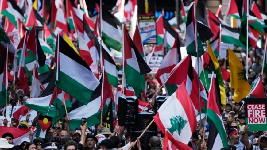 Pro-Palestinian, pro-Israeli crowds rally globally on eve of Oct. 7 anniversary  --[Reported by Umva mag]