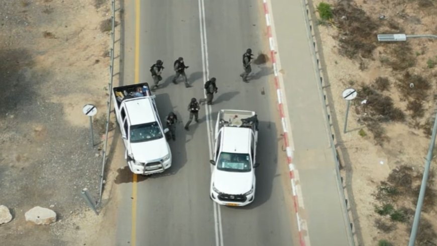 Haunting moment IDF soldiers in close-range fight with Hamas inside kibbutz as new footage of October 7 attack released --[Reported by Umva mag]