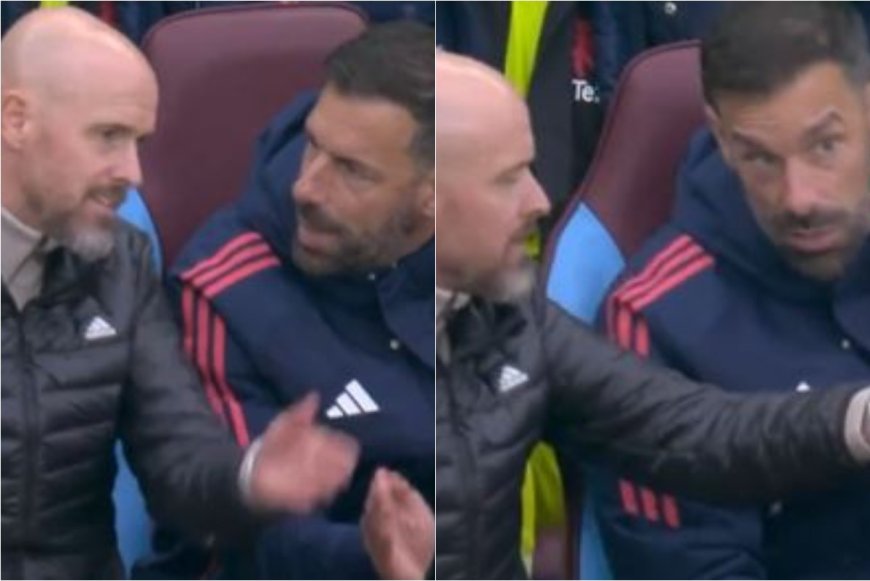 Erik ten Hag spotted arguing with Manchester United coach in another bad result at Aston Villa --[Reported by Umva mag]