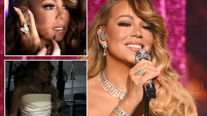 Mariah Carey shares behind the scenes video showing moments before her ‘angelic’ AMAs performance --[Reported by Umva mag]