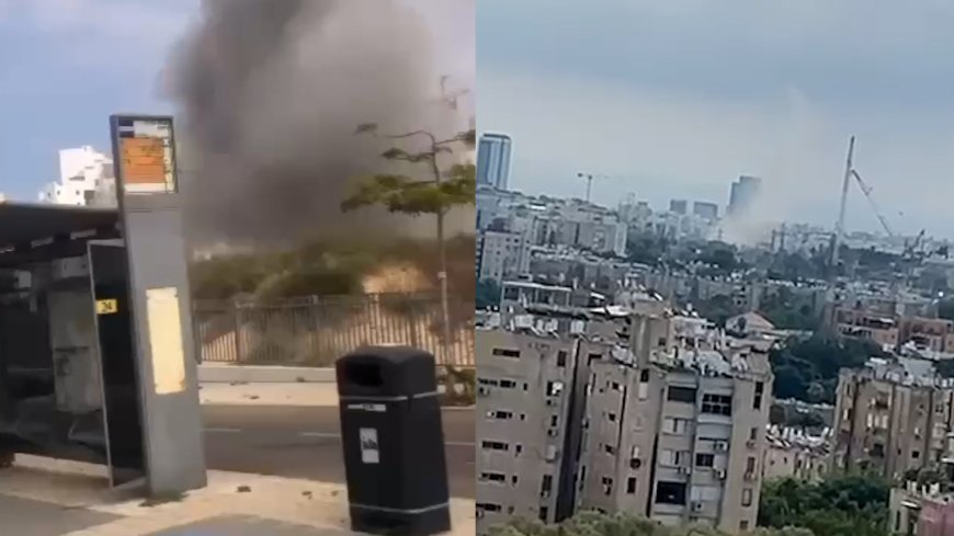 Video: Hamas fires barrage of rockets at Tel Aviv on October 7 anniversary --[Reported by Umva mag]