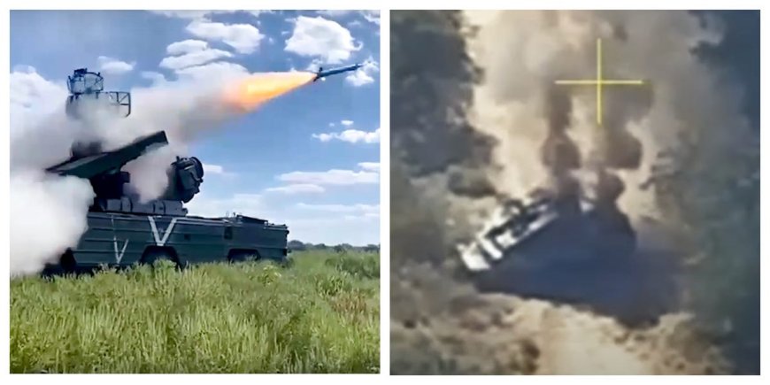 Video shows the apparent destruction of a $10M Russian air defense system with a cheap drone worth a few hundred dollars --[Reported by Umva mag]