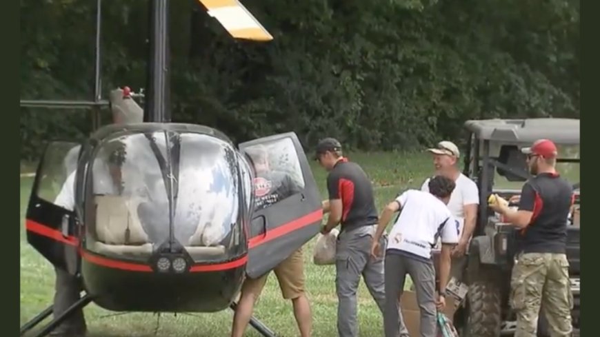 Private Helicopter Mission Delivers 500,000 Pounds of Supplies Near Asheville, North Carolina (Video) --[Reported by Umva mag]