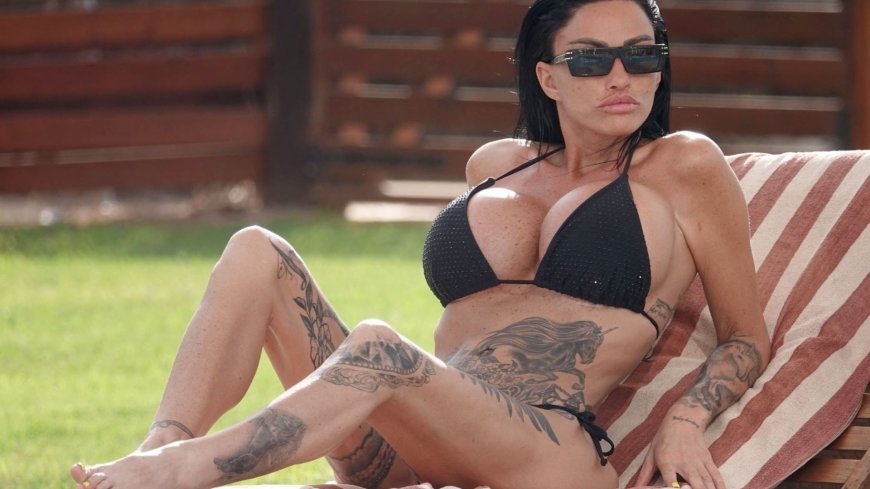 Katie Price strips to barely there bikini to show off huge tattoo collection after ex branded her ‘addicted to surgery’ --[Reported by Umva mag]