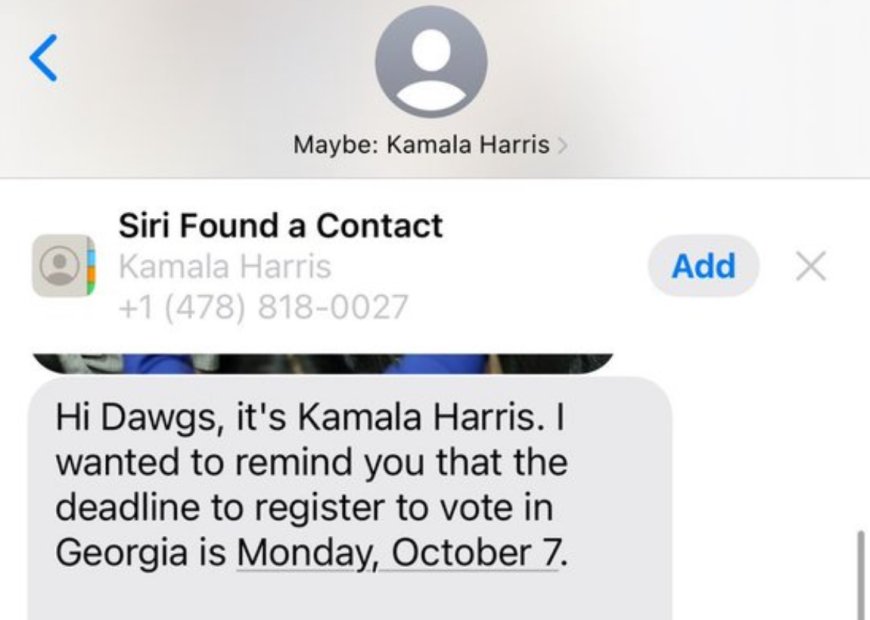 IT’S NOT JUST ARIZONA: Students in Georgia Receive Text Messages From Kamala Harris Campaign in Potentially Illegal Breach of Personal Data – Nevada, Michigan, New Mexico, New Hampshire, and North Carolina Too! --[Reported by Umva mag]