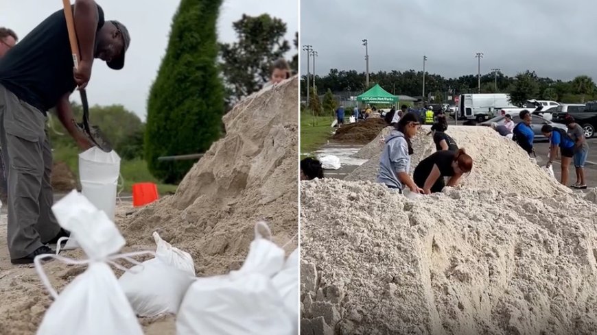 Video shows Floridians making last-minute preparations ahead of Hurricane Milton --[Reported by Umva mag]