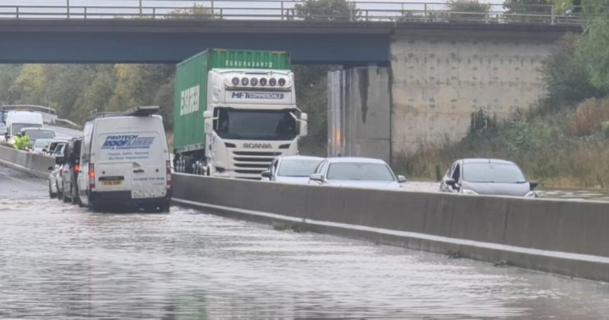 Roads closed due to flooding with yellow weather warning in place --[Reported by Umva mag]