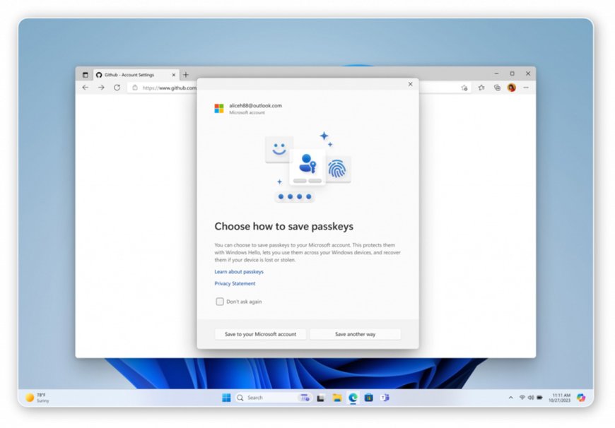 Microsoft just made passkeys even easier to use in Windows 11 --[Reported by Umva mag]