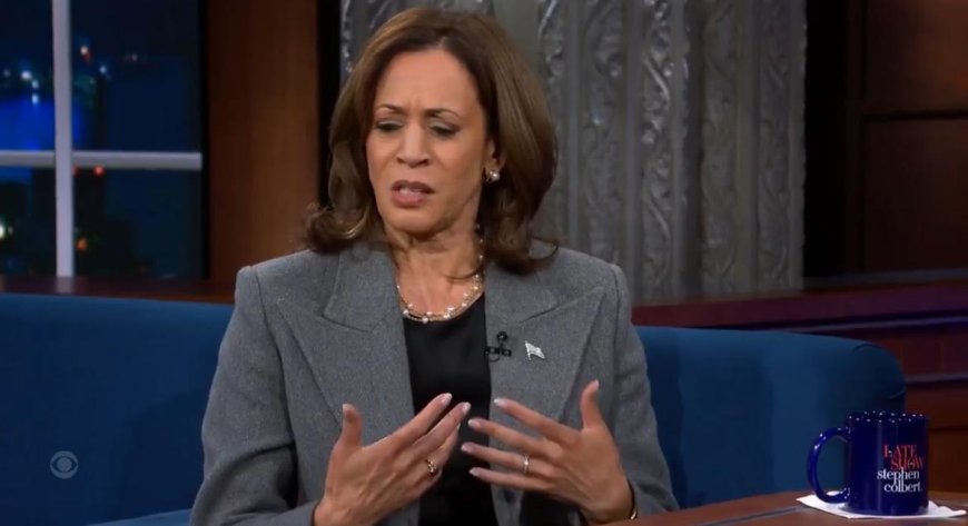 Weird. Kamala Harris Unveils New Bizarre Accent in Dumpster Fire Interview with Stephen Colbert (VIDEO) --[Reported by Umva mag]