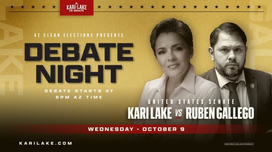 WATCH LIVE: Trump Endorsed Arizona Senate Nominee Kari Lake Debates Cartel Controlled Democrat Ruben Gallego --[Reported by Umva mag]