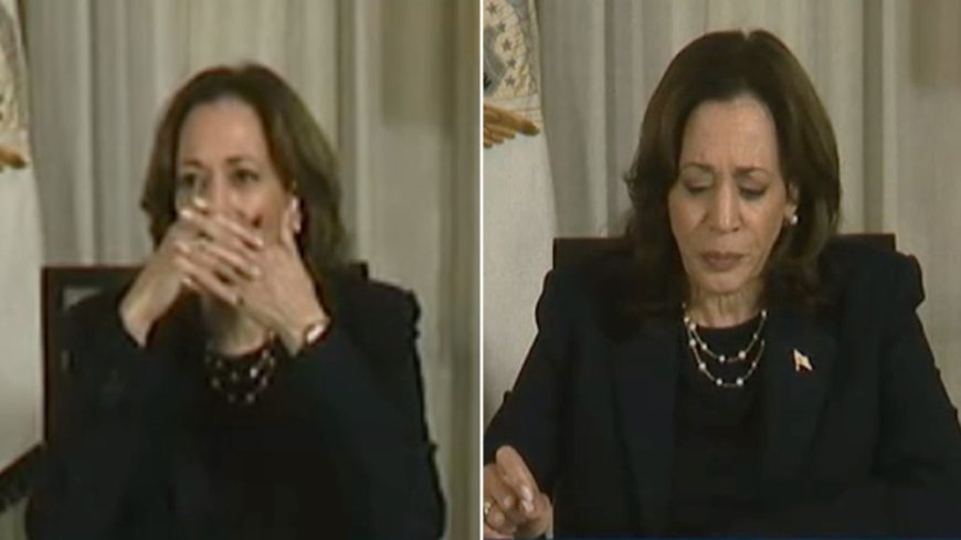 VP Harris covers mouth, says ‘it’s a live broadcast’ after stumbling through Hurricane Milton speech --[Reported by Umva mag]