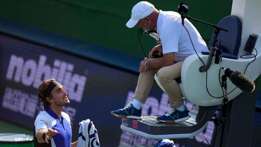 Stefanos Tsitsipas refuses to play in meltdown at Shanghai Masters, accuses umpire of bias --[Reported by Umva mag]