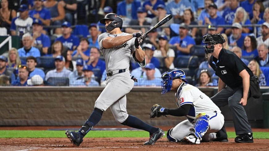 Giancarlo Stanton joins Babe Ruth on epic playoff list to lift Yankees over Royals in ALDS Game 3 --[Reported by Umva mag]