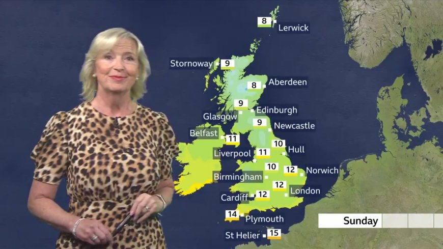 BBC weather app glitch warns of hurricane & 14kmph WIND as Carol Kirkwood forced to say ‘don’t be alarmed’ on live TV --[Reported by Umva mag]