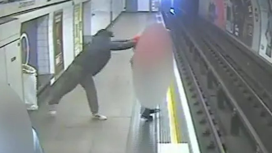 Homeless thug caught in terrifying footage shoving innocent postman on Tube tracks just as train pulls in is jailed --[Reported by Umva mag]