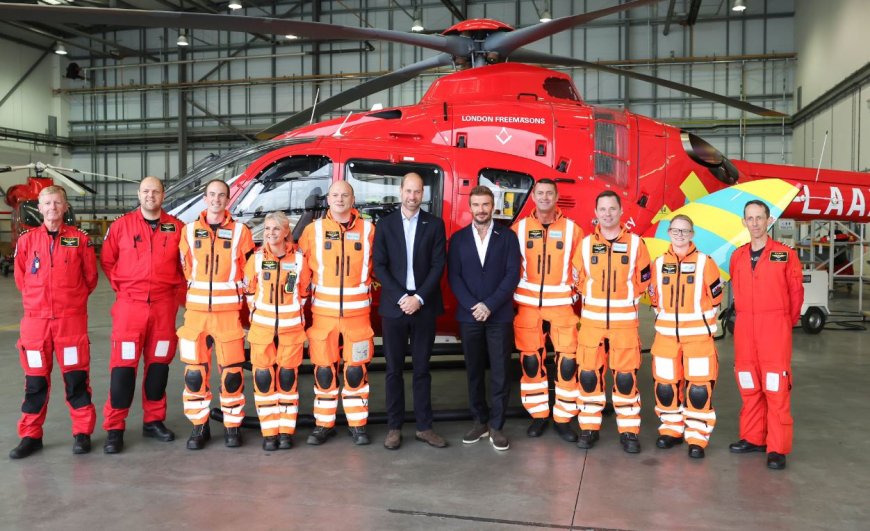 “Could have done it with their pocket change” – Prince William and David Beckham criticised after visit to air ambulance base to celebrate £15m raised for new helicopters --[Reported by Umva mag]