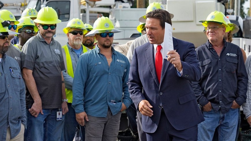 DeSantis fires back at Harris over hurricane response: 'She has no role in this process' --[Reported by Umva mag]