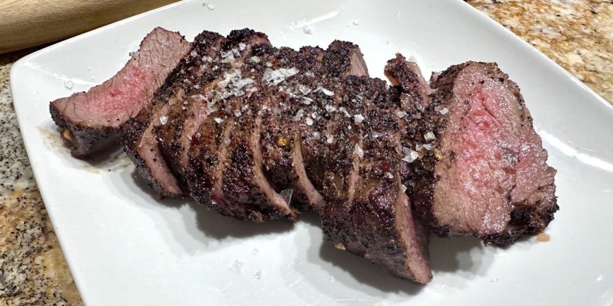 I tried Ina Garten's recipe for New York strip steaks. The tender, juicy cuts of meat were some of the best I've ever had. --[Reported by Umva mag]