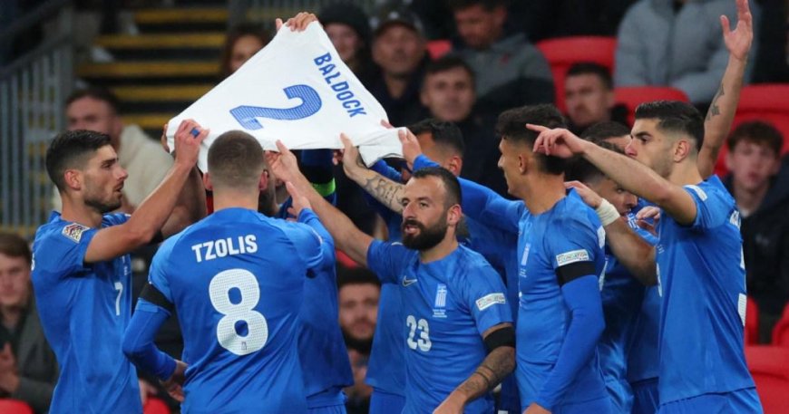 Greece players pay tribute to George Baldock after upset win over England --[Reported by Umva mag]