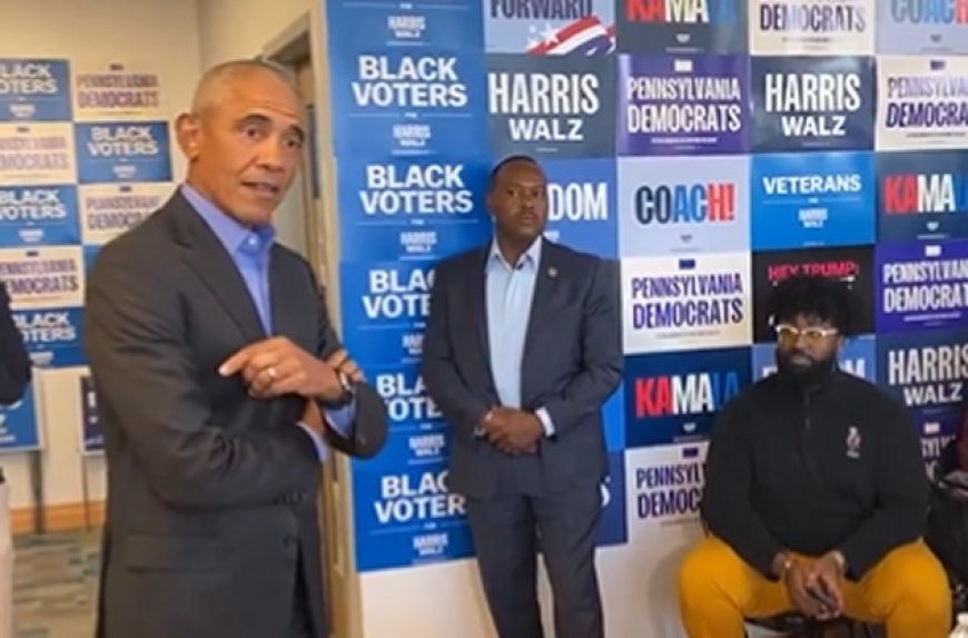 SIGNS OF WORRY: Democrats Send Obama to Campaign for Kamala Harris in Must-Win Pennsylvania --[Reported by Umva mag]