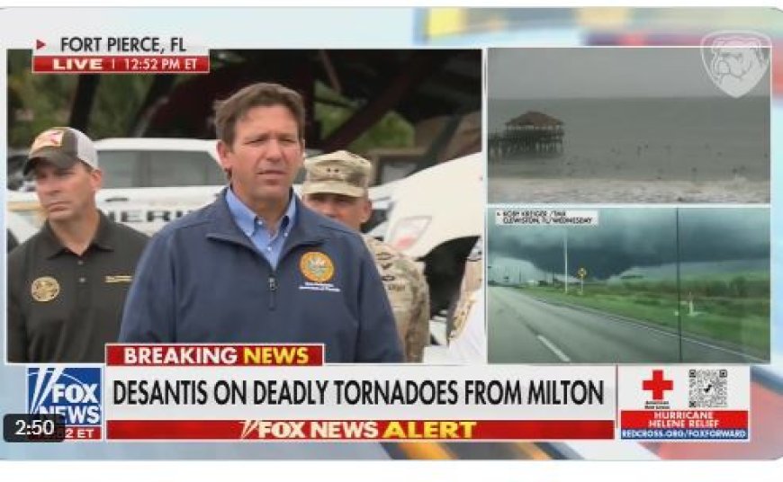 WATCH: Governor Ron DeSantis NUKES Far Left Reporter on His Global Warming Propaganda During Hurricane Milton Presser (VIDEO) --[Reported by Umva mag]