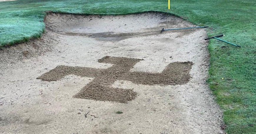 Swastika drawn on London golf course hours before holiest day of Jewish calendar --[Reported by Umva mag]