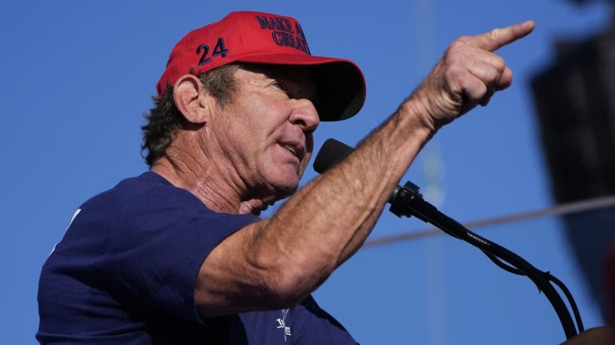 'Reagan' star Dennis Quaid rallies for Trump in Coachella, California: 'Time to pick a side' --[Reported by Umva mag]